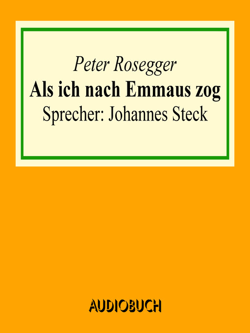 Cover image for Als ich nach Emmaus zog